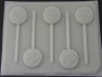 706 Boy Scout Round Chocolate or Hard Candy Lollipop Mold